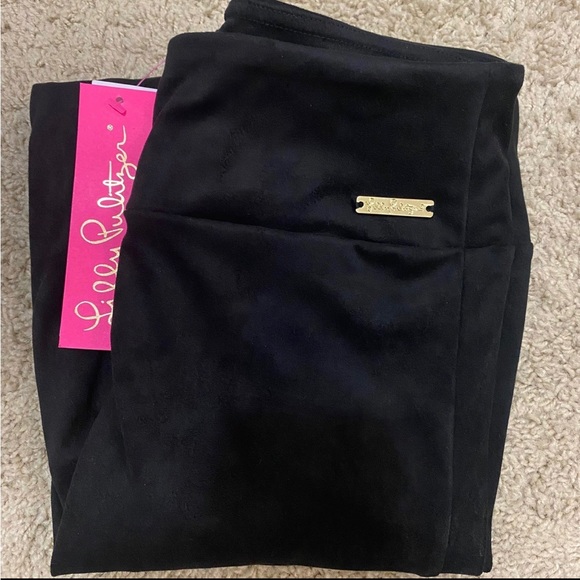 Lilly Pulitzer Leggings Desi Ultrasuede *NWT* - Picture 2 of 7